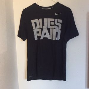 Medium Black “Dues Paid” Nike T-Shirt